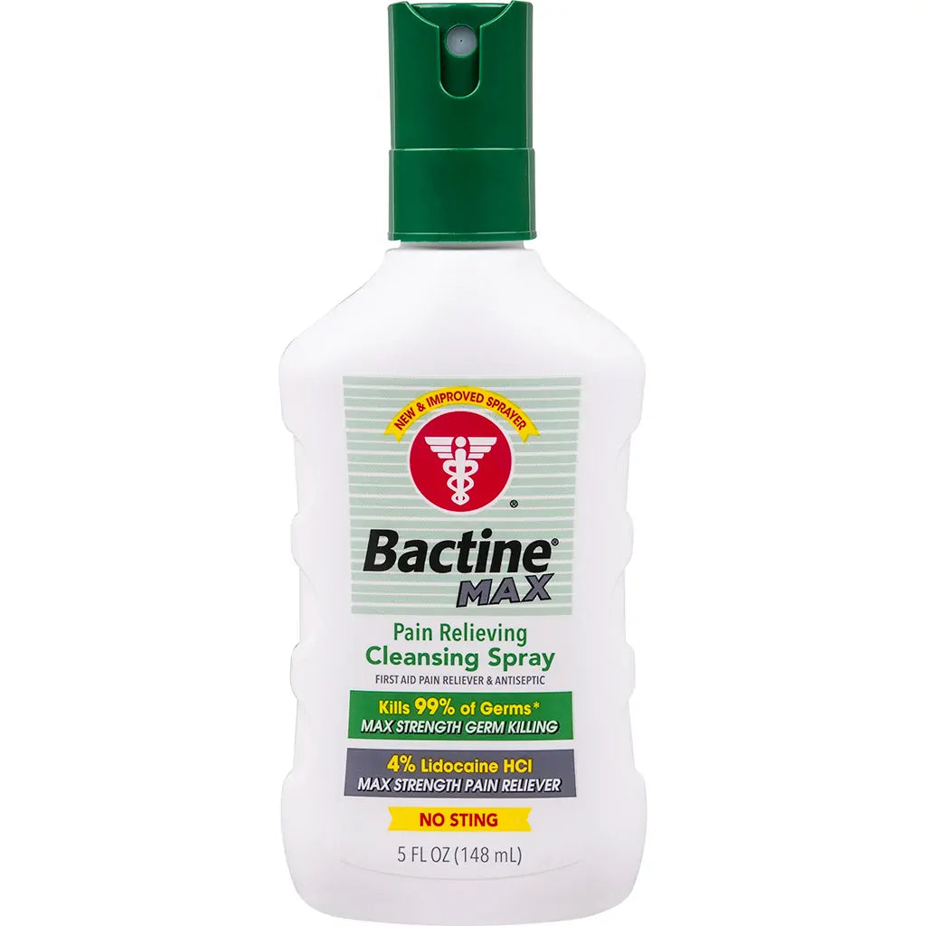 Bactine Max Spray Bottle 5oz — First Aid Anesthetic & Antiseptic – SD Tattoo Supply